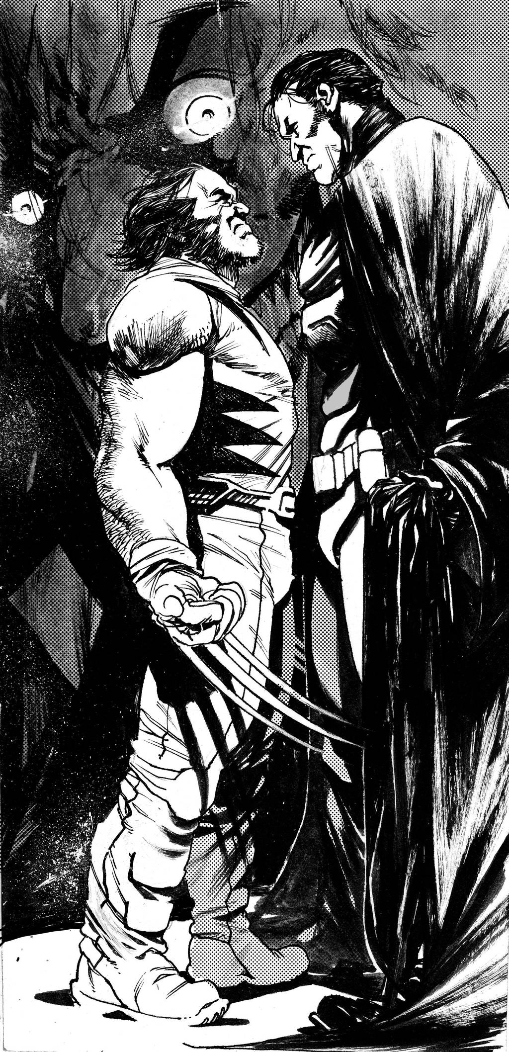 Wolverine and Batman by DEVMALYA