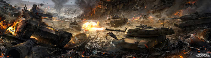 Tank battle by Sinto-risky
