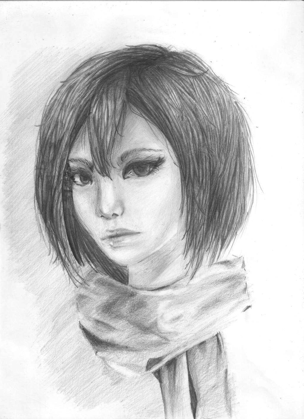 Mikasa portrait by Lucceira