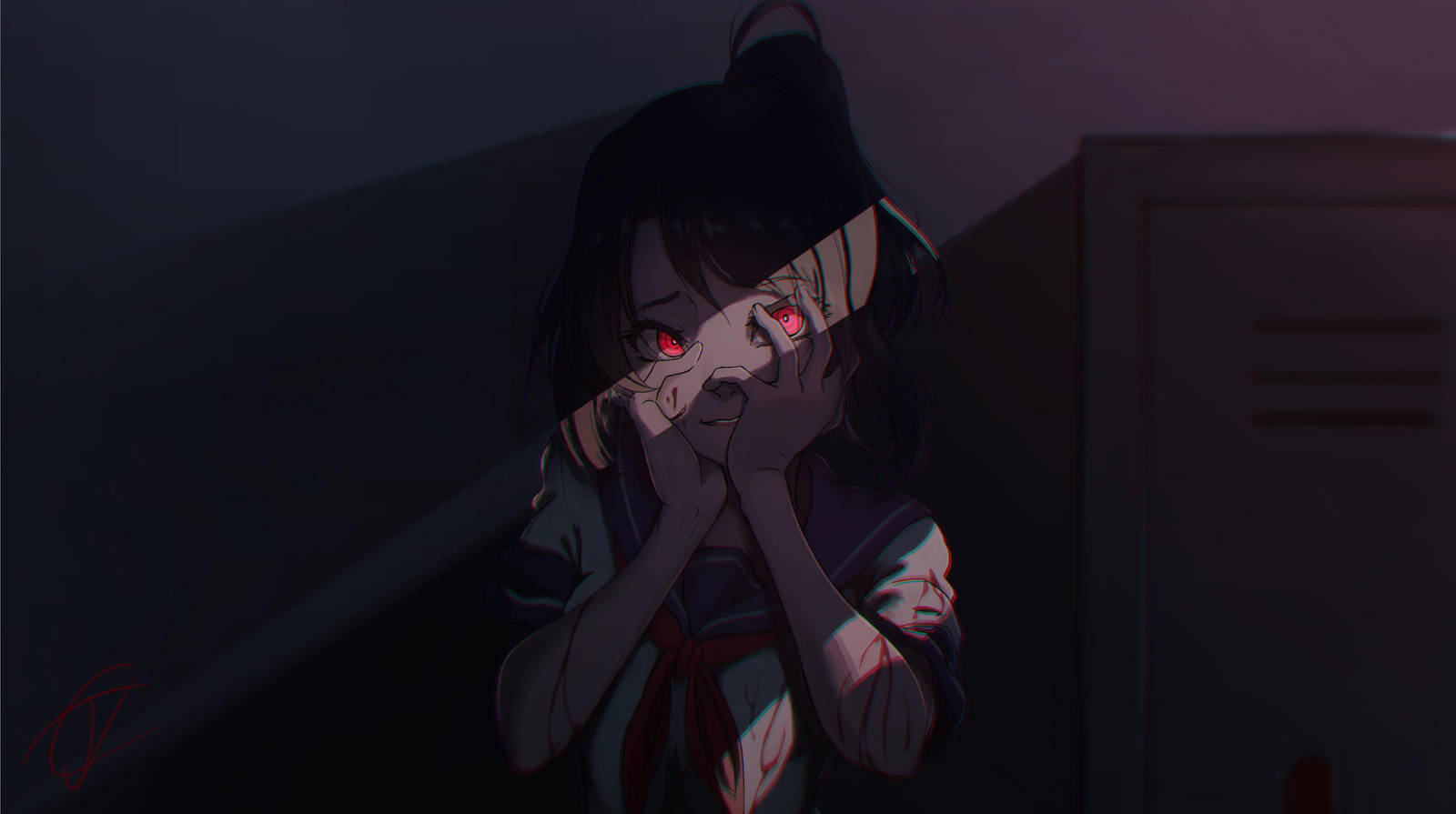 Yandere-chan Closeup by Shyua on DeviantArt