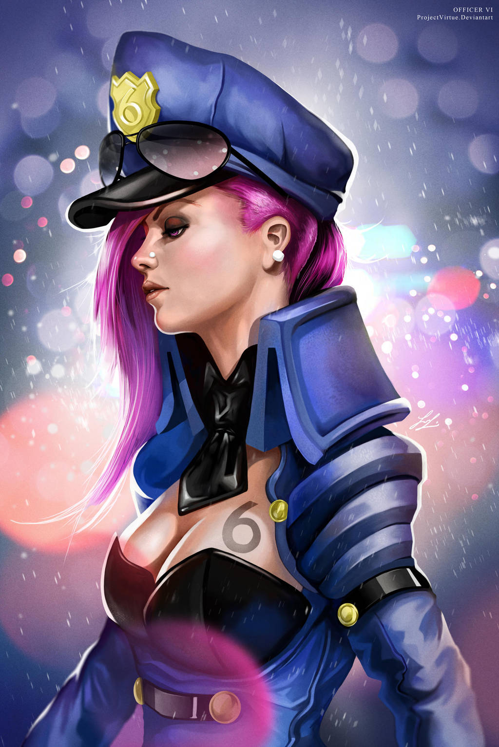 Officer Vi-League of Legends (Skin) by Hoteshi on 