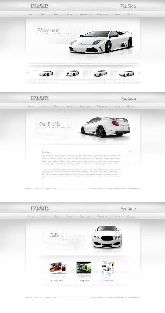 Veilside Premier4509 Website by p3nx