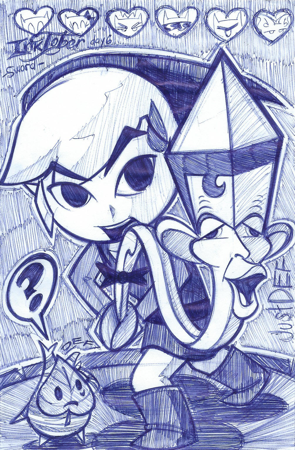Inktober day 6 (Sword) - justDEF by justD3F
