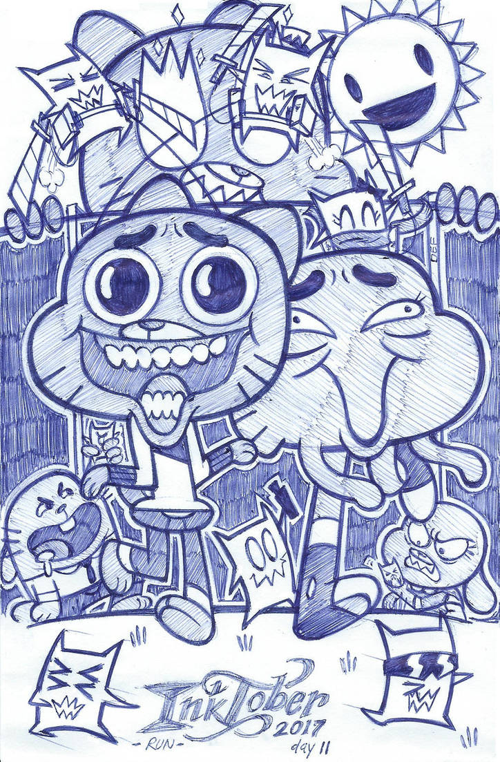 Inktober day 11 (Run) - justDEF by justD3F
