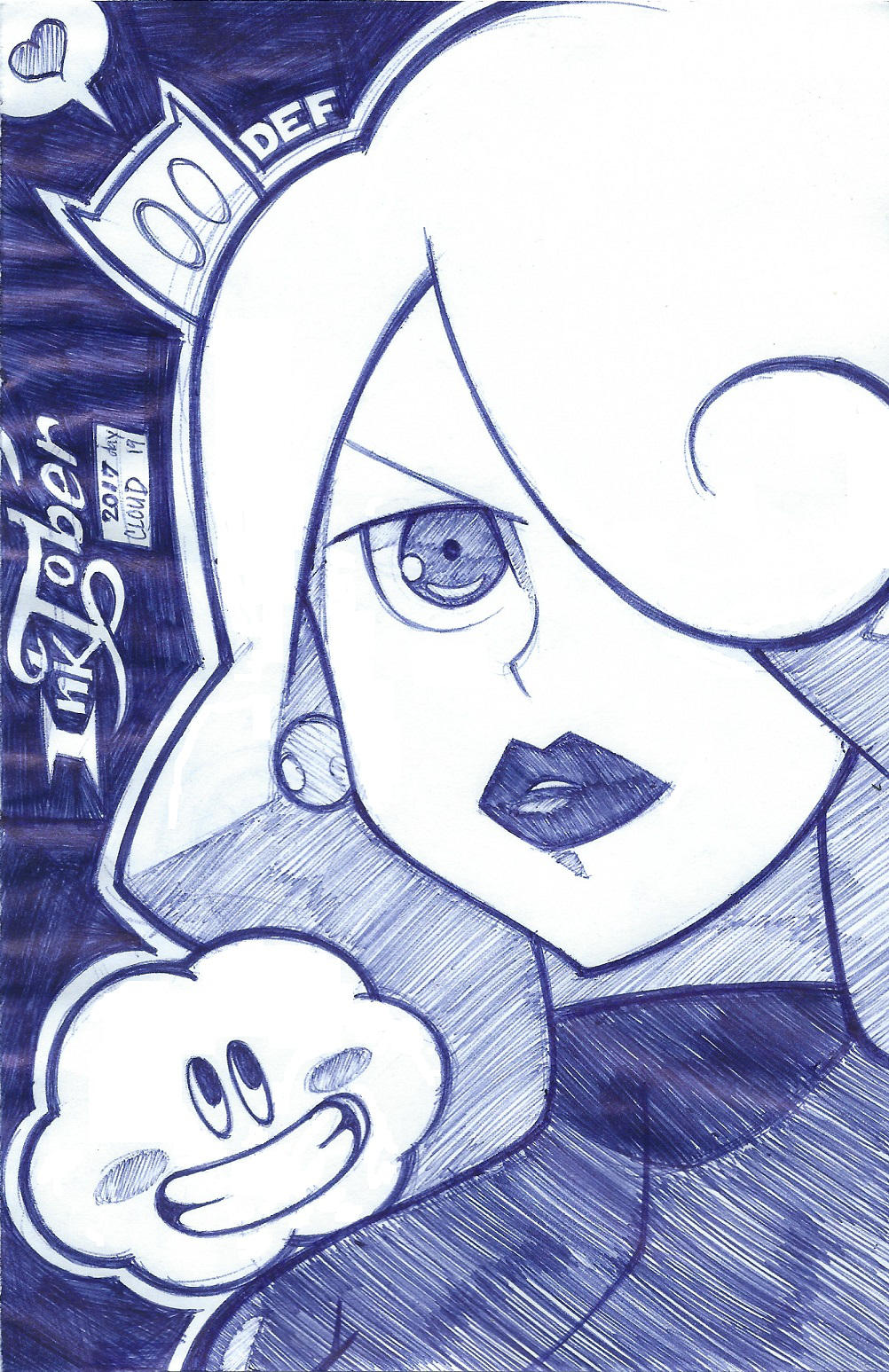 Inktober day 19 (Cloud) - justDEF by justD3F