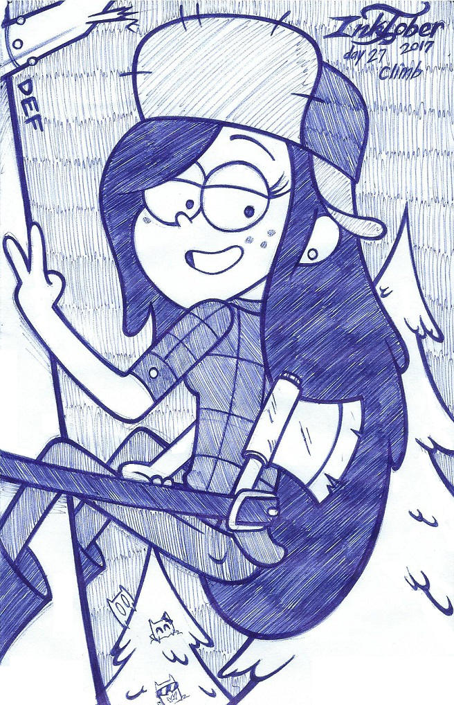 Inktober day 27 (Climb) - justDEF by justD3F