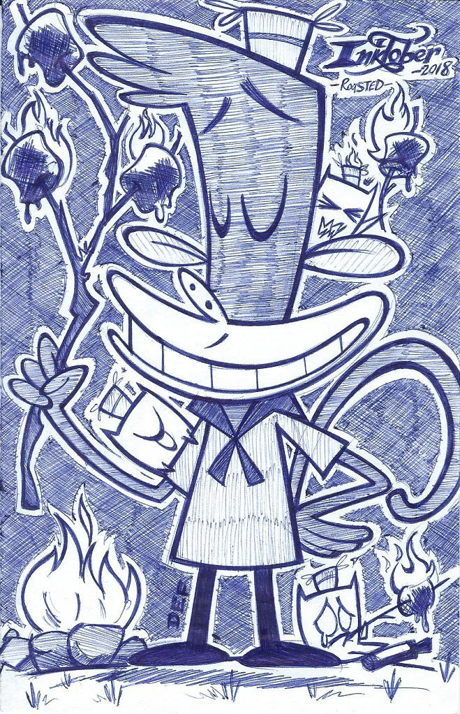Inktober day 3 (Roasted) - justDEF by justD3F