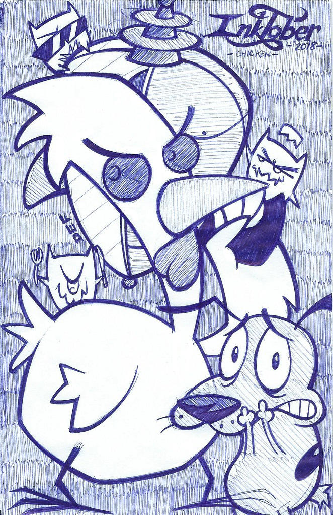 Inktober day 5 (Chicken) - justDEF by justD3F