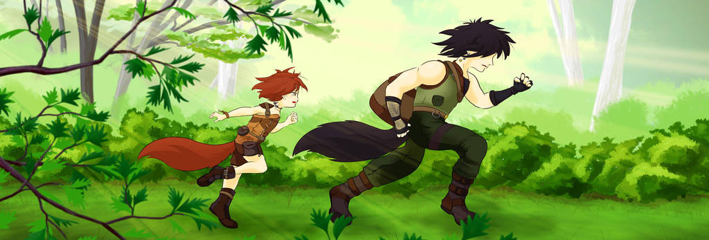 Meela and Feral by Oceansayre