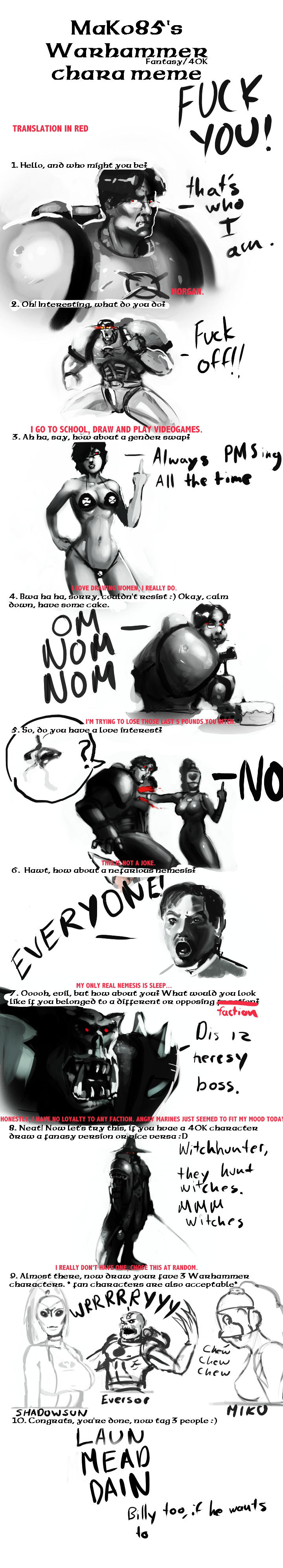 Warhammer 40k Meme by morganagod