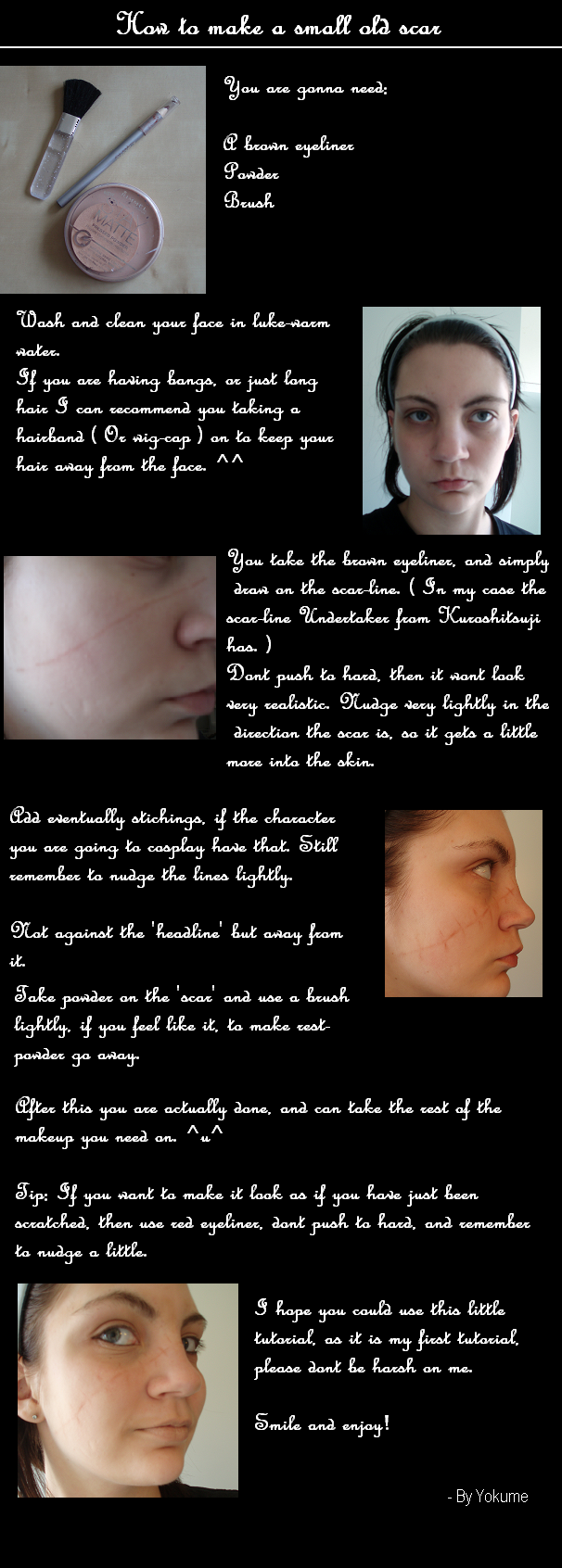 Small and thin scar tut by Yokume