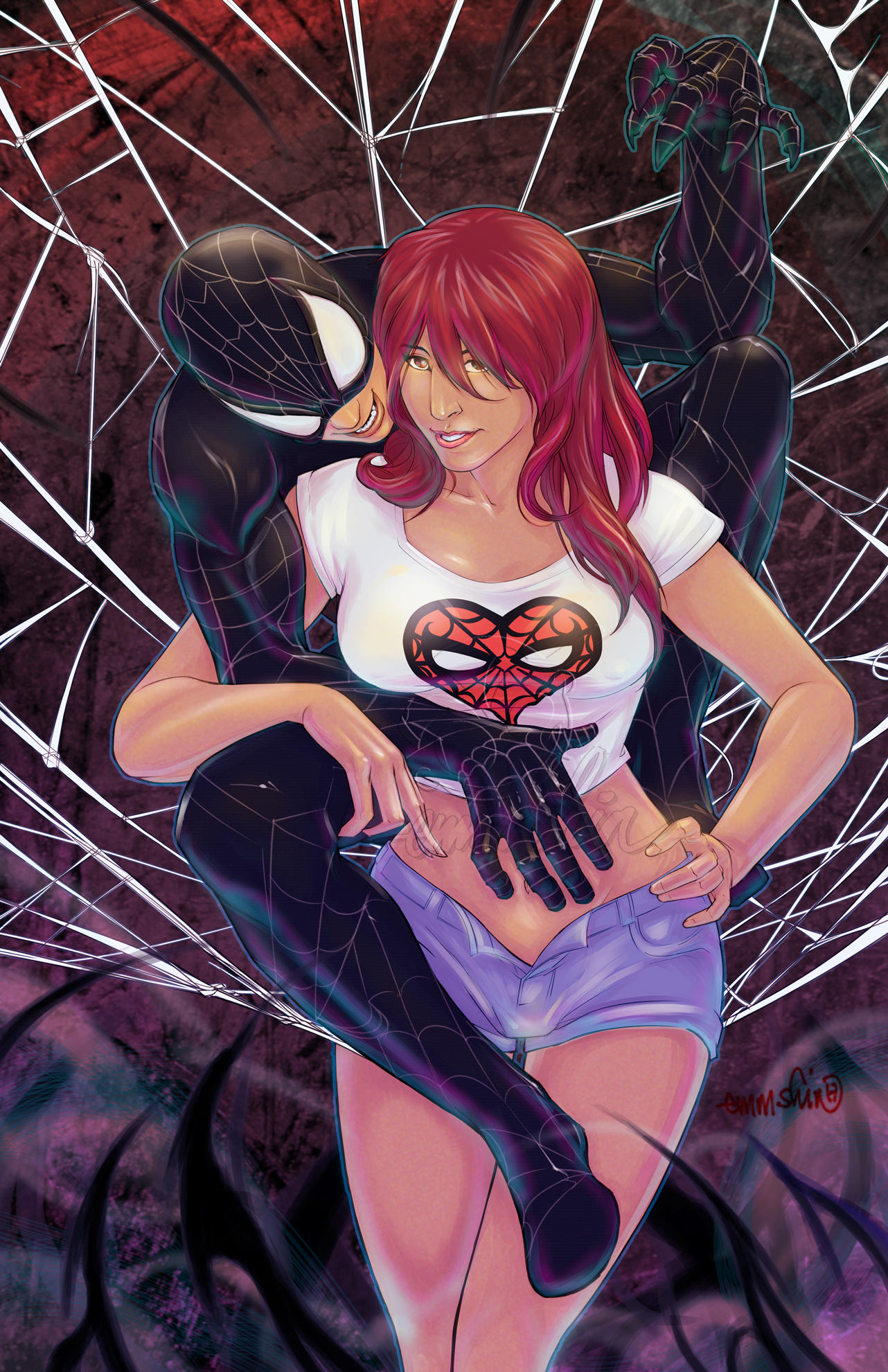 Spidey+MJ by emmshin