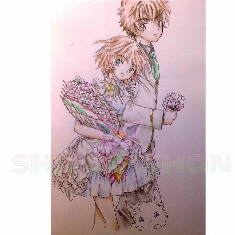 Sakura and Syaoran, by shiyaechan by NewTrials