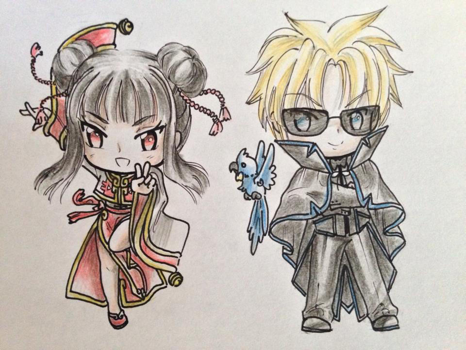 Chibi Kai and Meilin by Shiyaechan by NewTrials