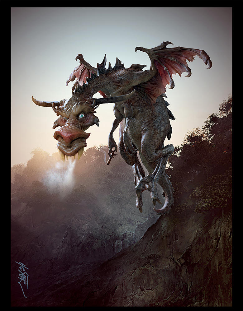 Roundeye Dragon by fireantz83