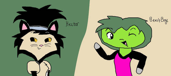 Beast Boy and Hector by Ay6