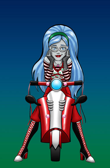 Ghoulia Yelps - colored by BloodyWilliam