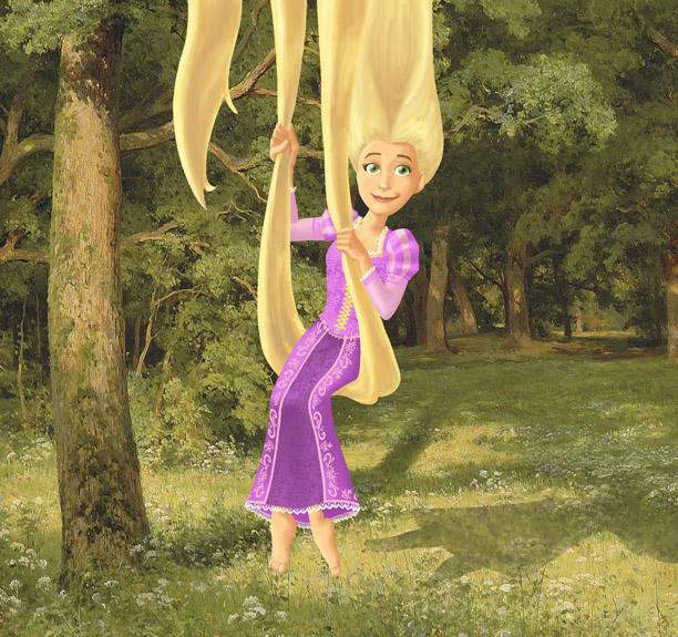 Disney's Rapunzel (colored) by BloodyWilliam