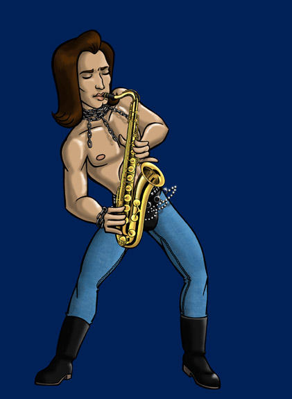 Marco as Sexy Saxophonist by BloodyWilliam