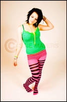 Carly Stripey tights by Casslass