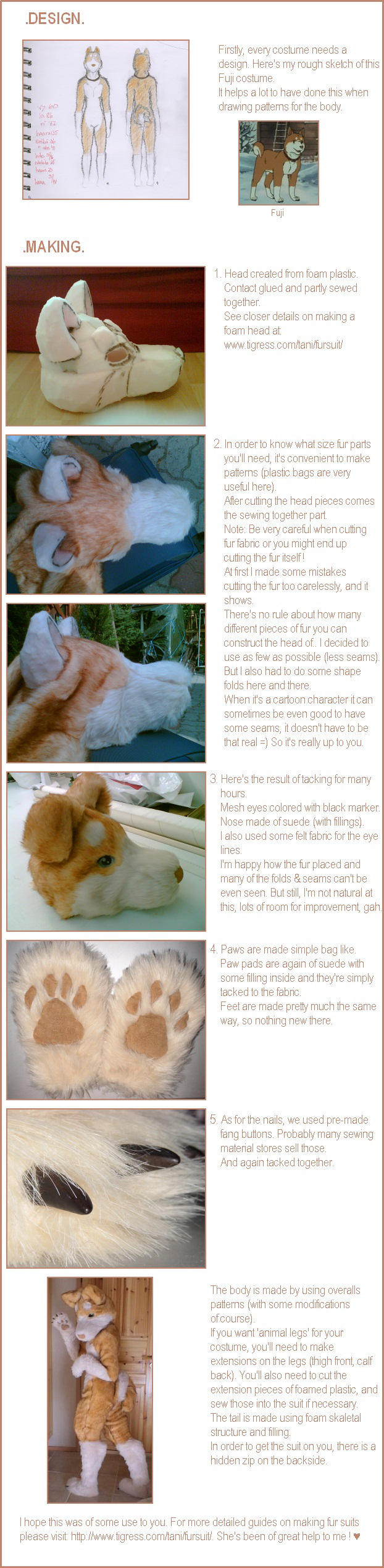 Tutorial to 'Fuji' fur suit by mooni