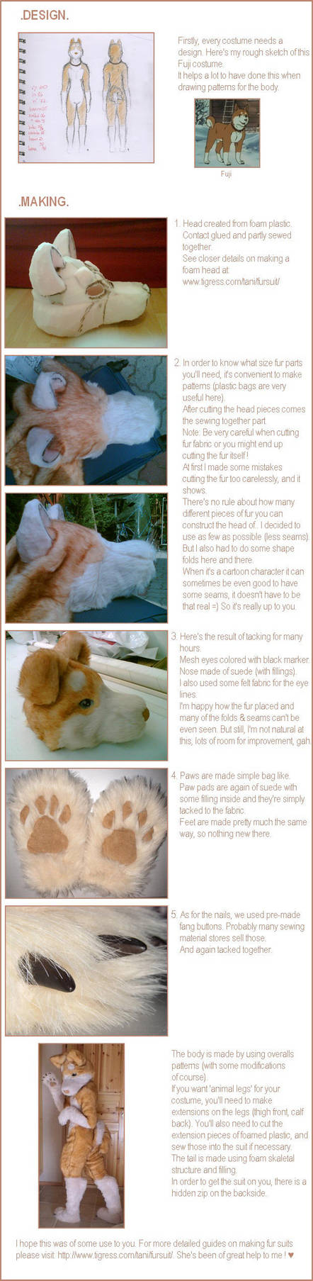 Tutorial to 'Fuji' fur suit by mooni