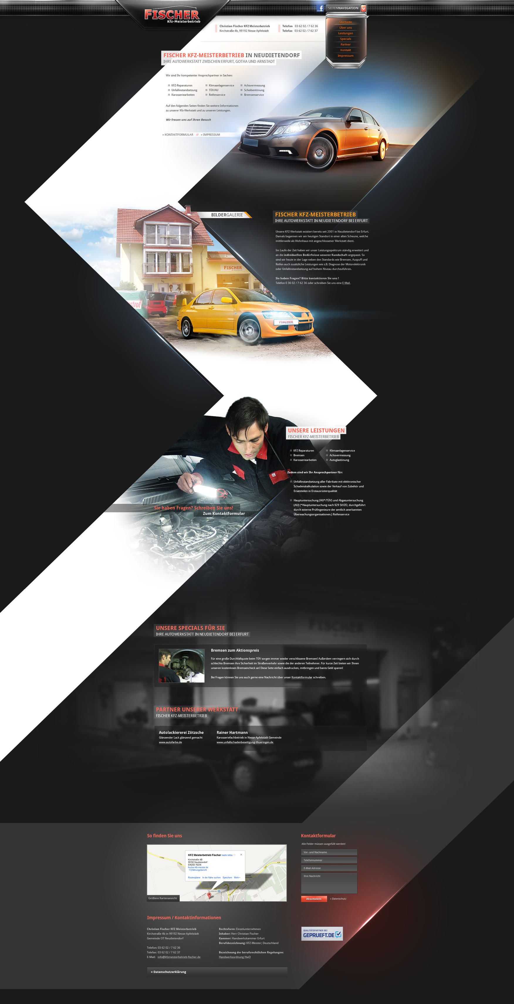 Car Workshop Onepage by Carl06