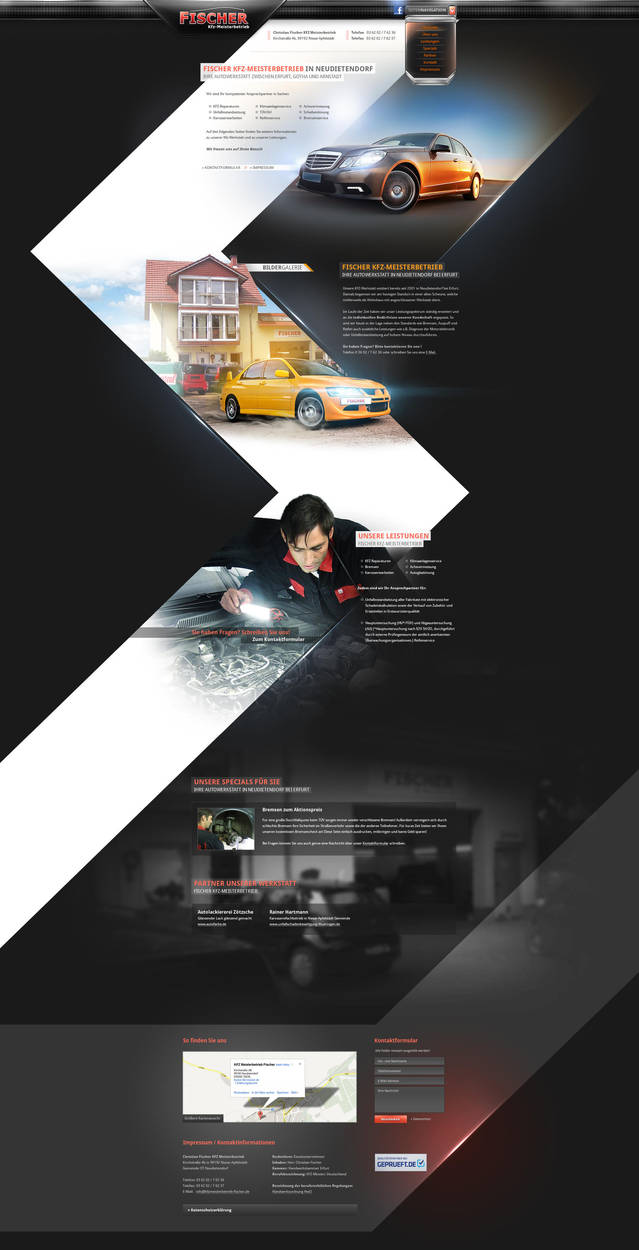 Car Workshop Onepage by Carl06