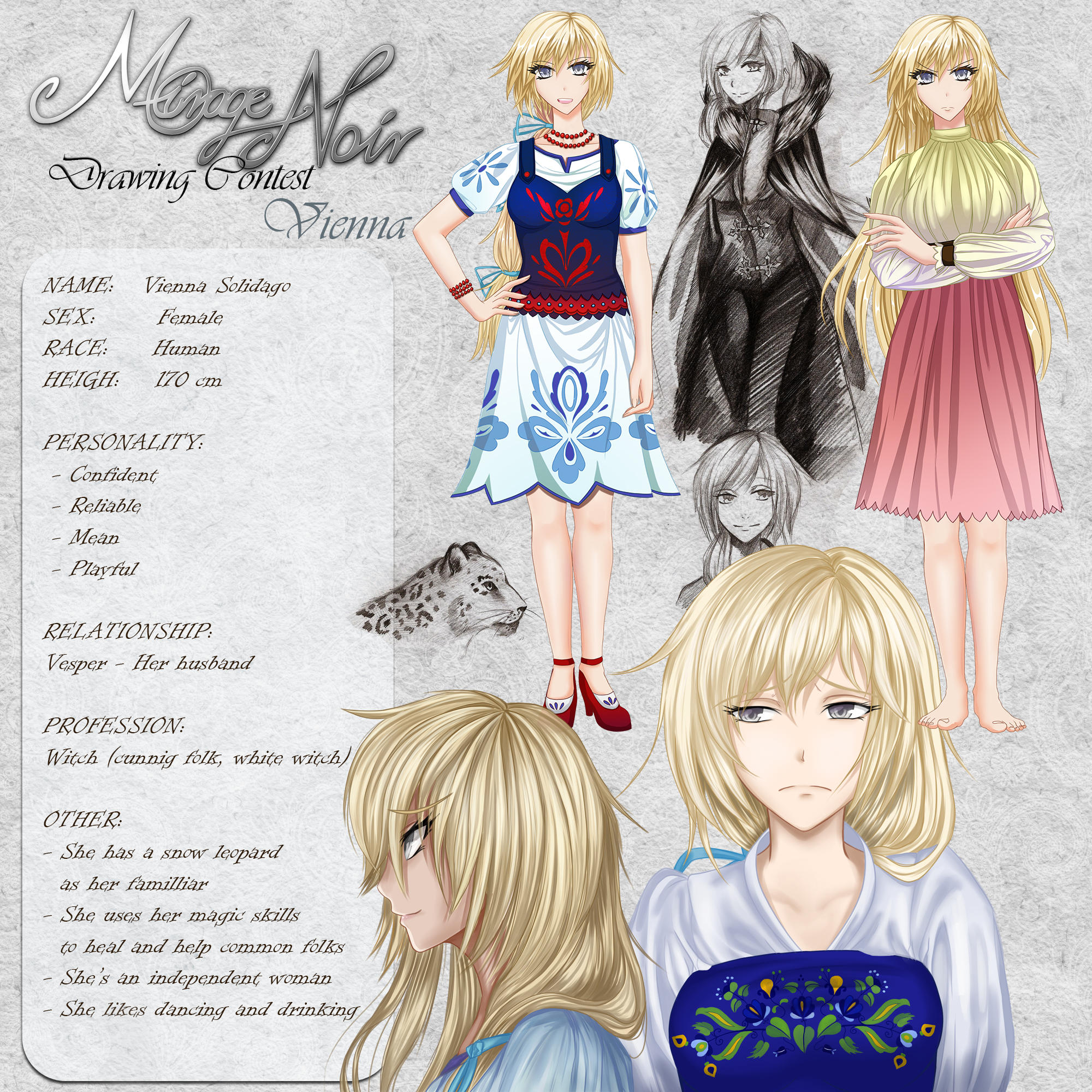 Vienna - Character Card by Noire-Ighaan