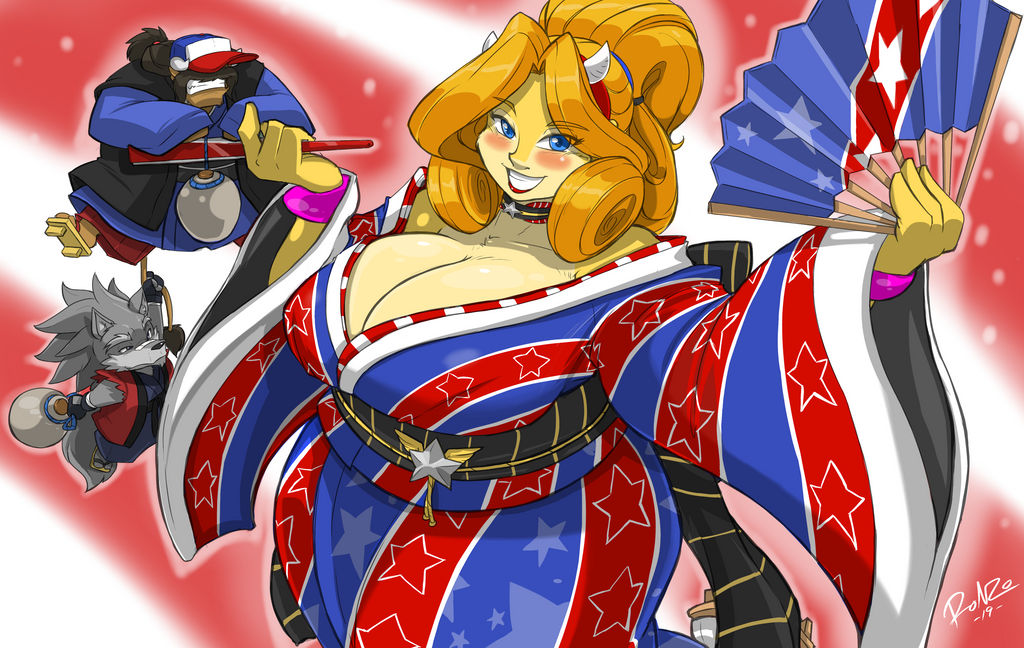 Mrs Bull's Star-Spangled Kimono by ShoNuff44