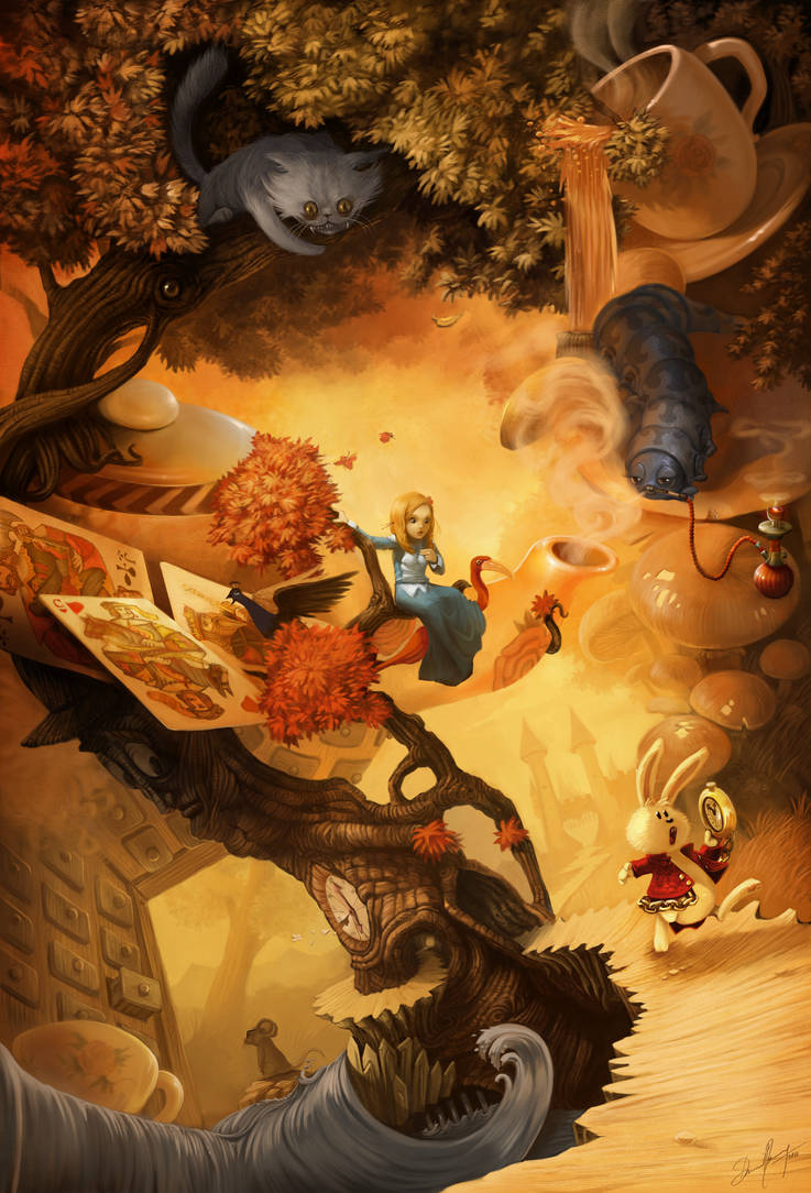 Alice in Wonderland by Deevad