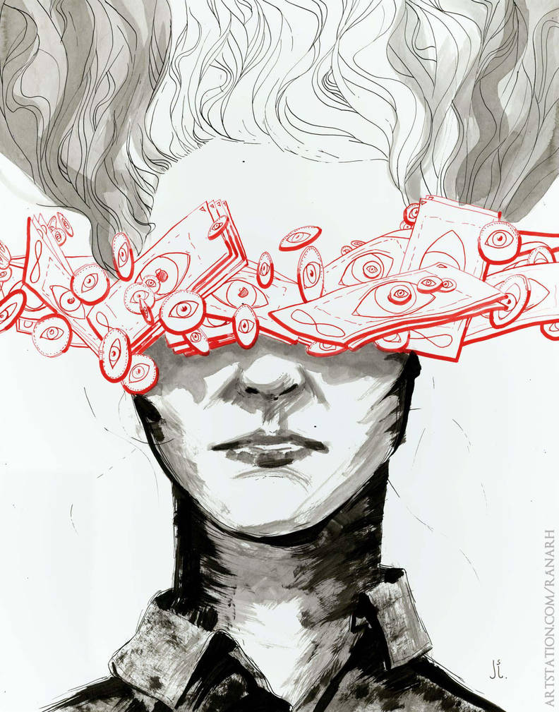 Month of Fear/Inktober: Blindness by Ranarh