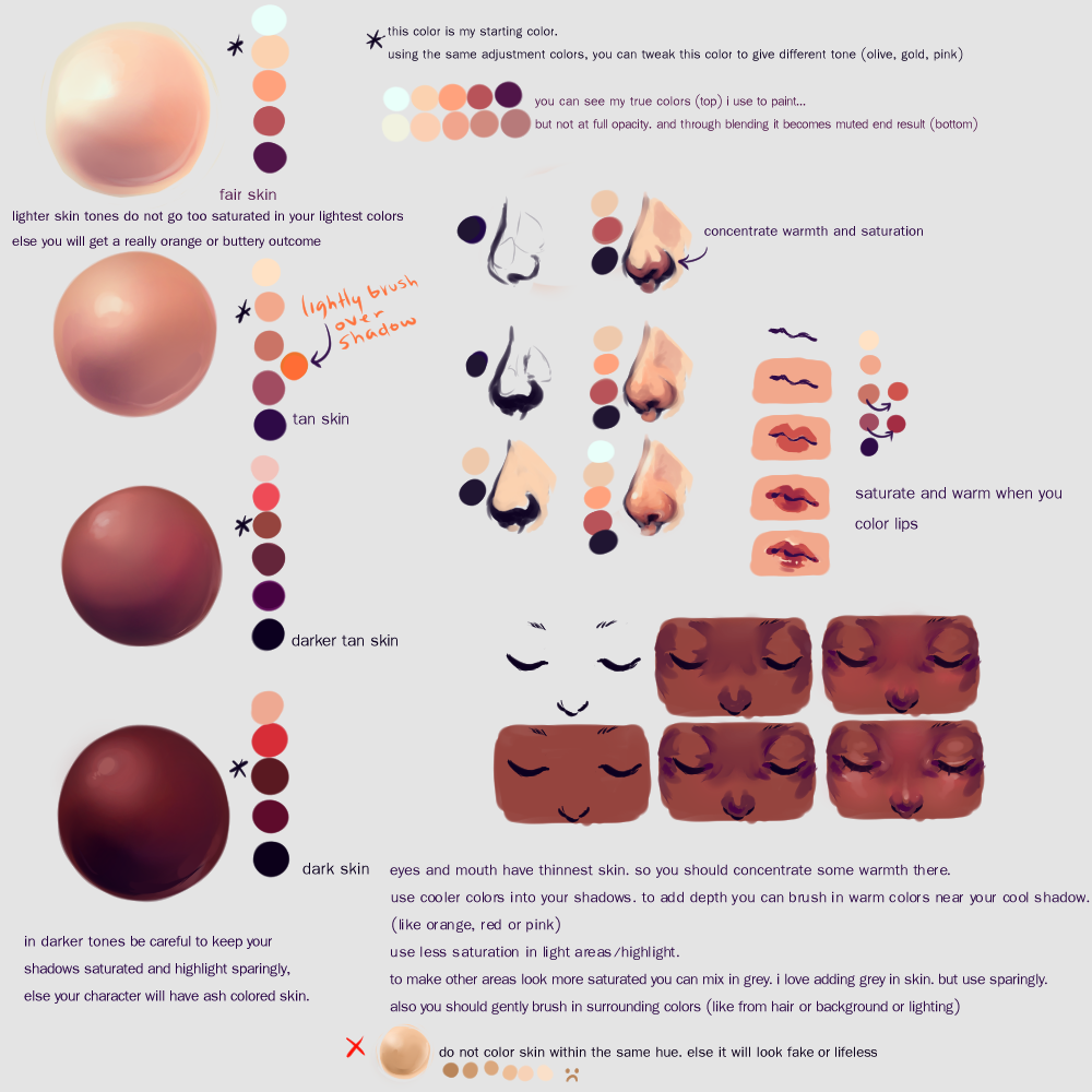 Color Theory Mini: Skin by twin-tail