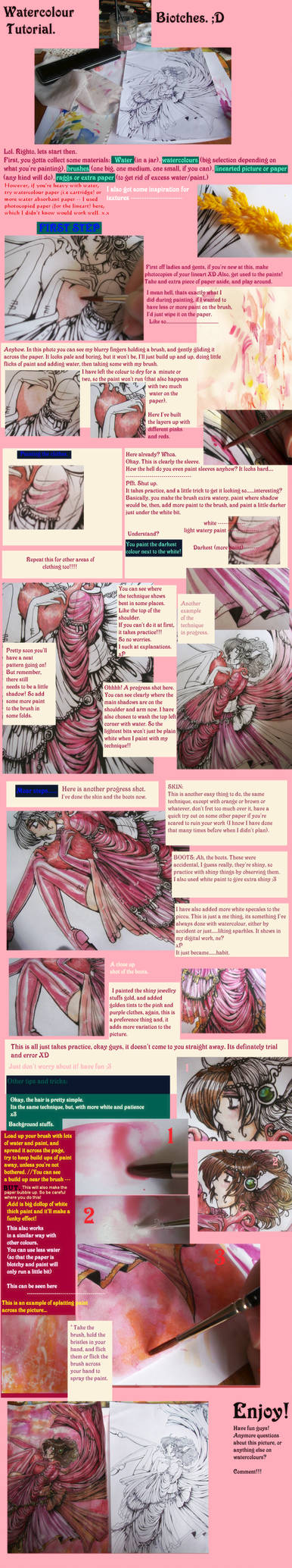 TUTORIAL - Watercolour by Meli-ichigo