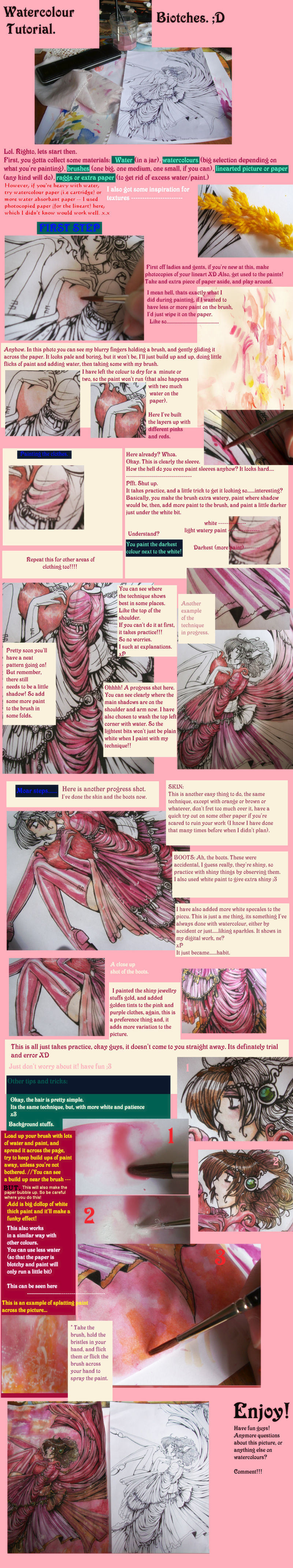 TUTORIAL - Watercolour by Meli-ichigo