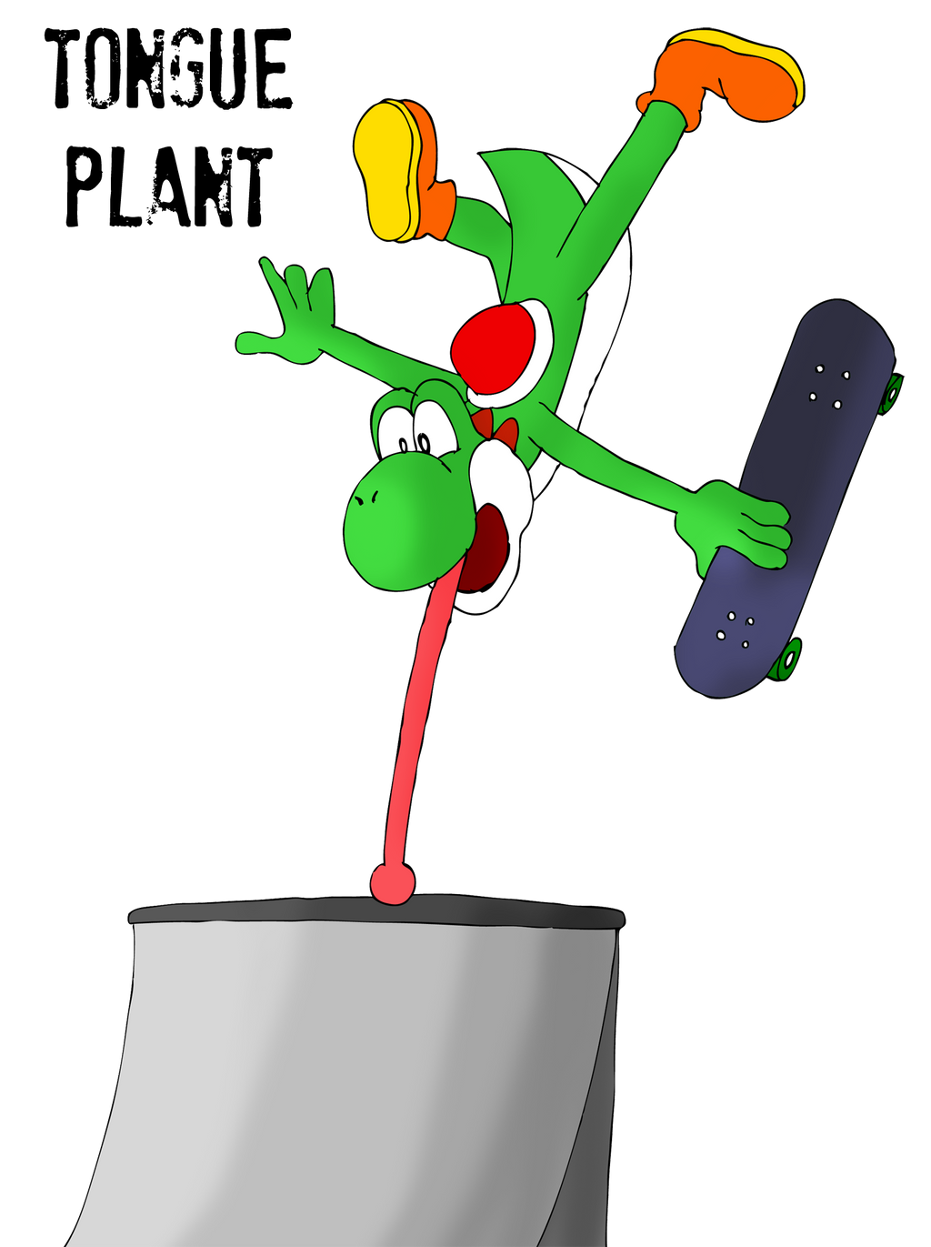 Yoshi Tongue Plant by ZeFrenchM