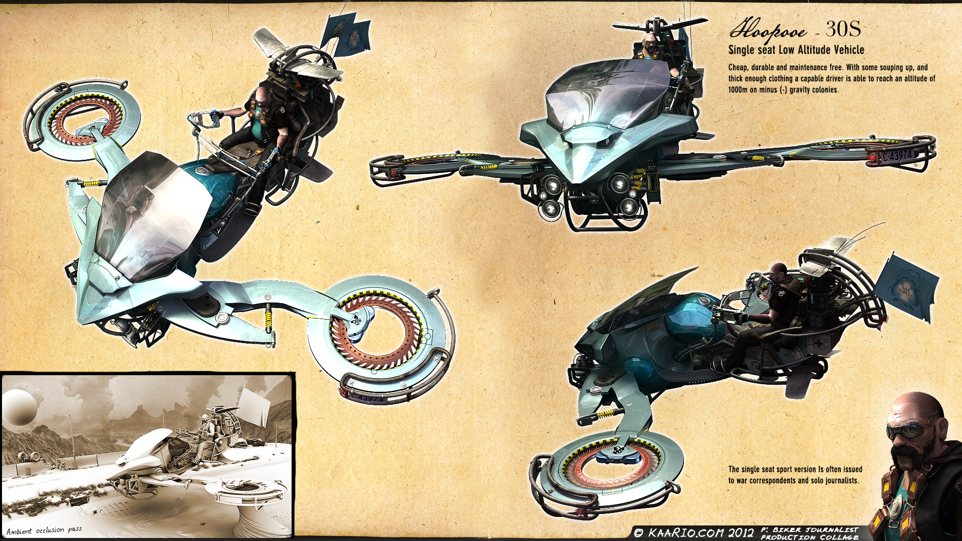 Low Altitude Vehicle / Hoverbike by kaario