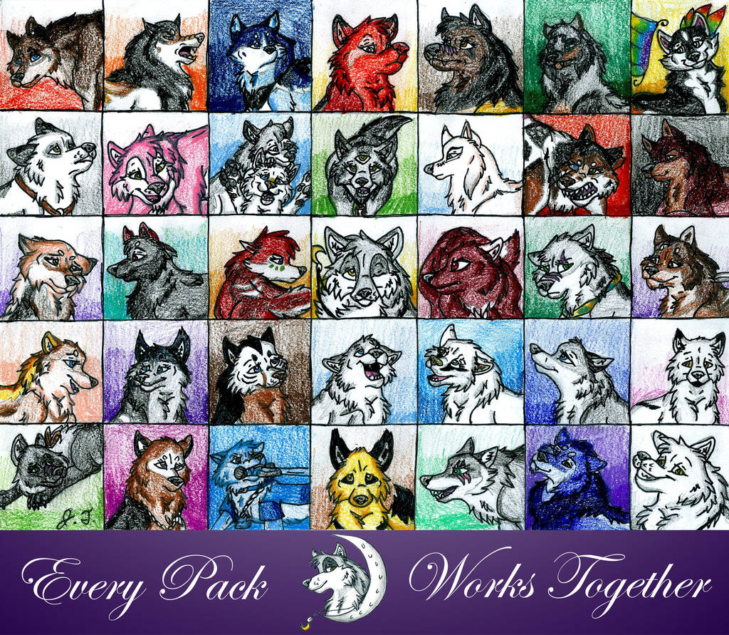 Every Pack Works Together by joshbluemacaw