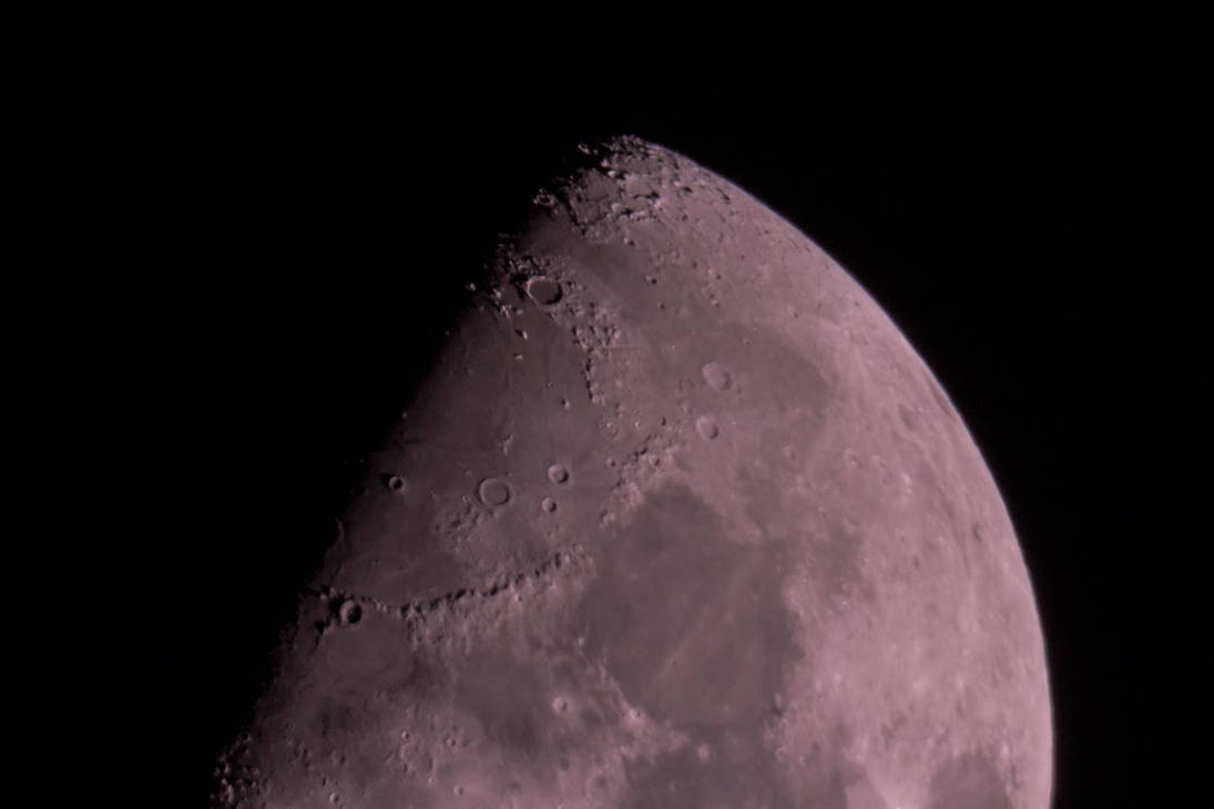 A nice quarter of the Moon