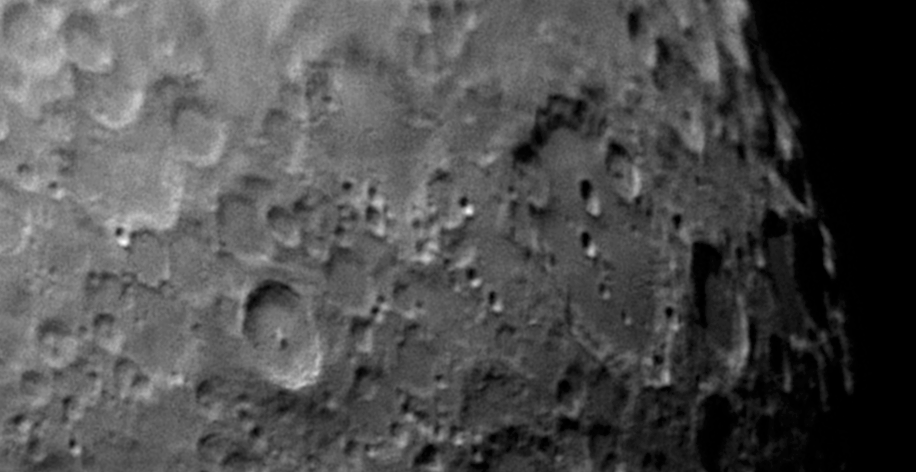 Moon closeup over South Germany