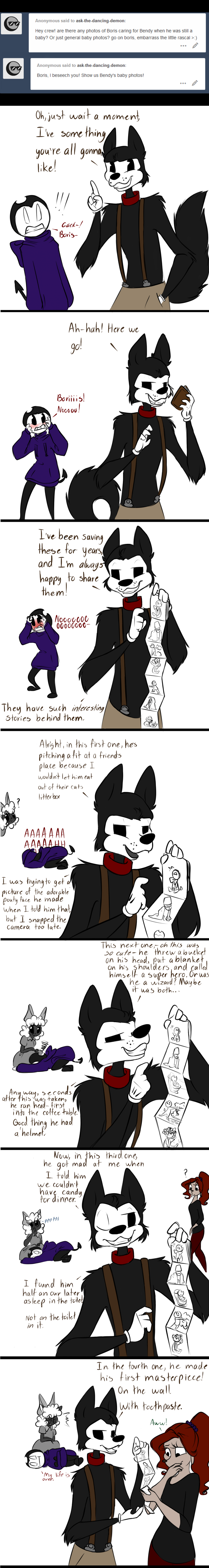 ask-the-dancing-demon Answer: Baby Pictures by The-Purple-Gremlin