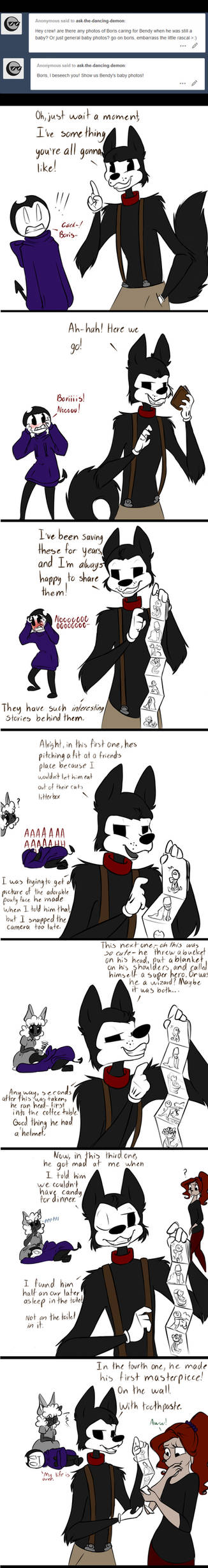 ask-the-dancing-demon Answer: Baby Pictures by The-Purple-Gremlin