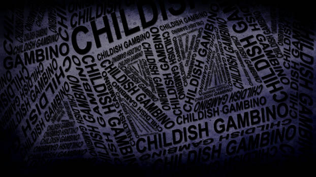 Childish Gambino Typography Wallpaper by ryanr08