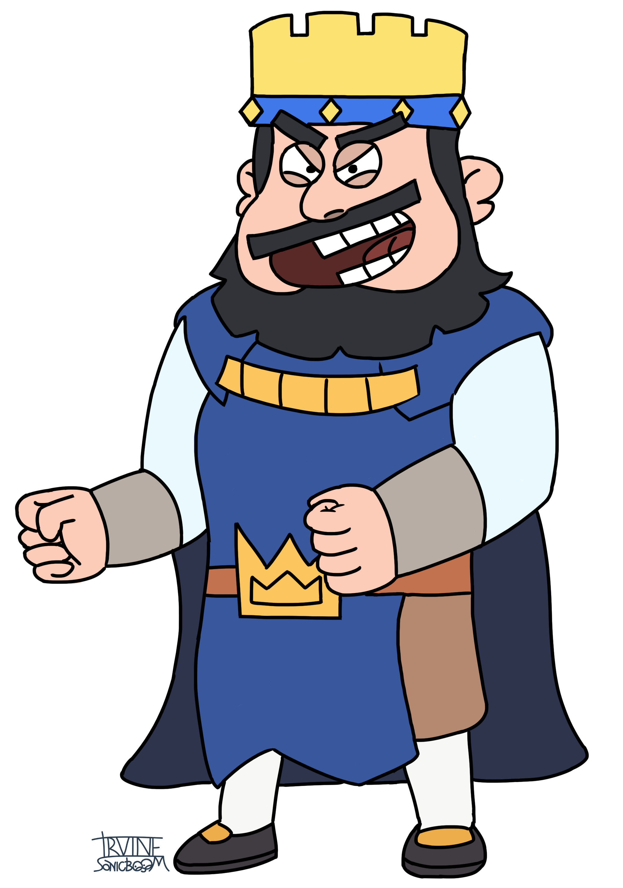 Speed Art 19 - Clash Royale King by IrvineSonicboom on DeviantArt