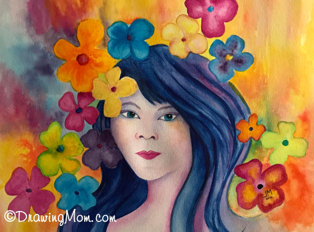 Flower Escape by DrawingMom