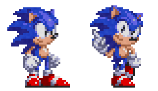 Scarlet Classic Sonic Sprites by TheScarlet1