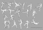 captain america Action/ fight scene poses. by TimothyWilson