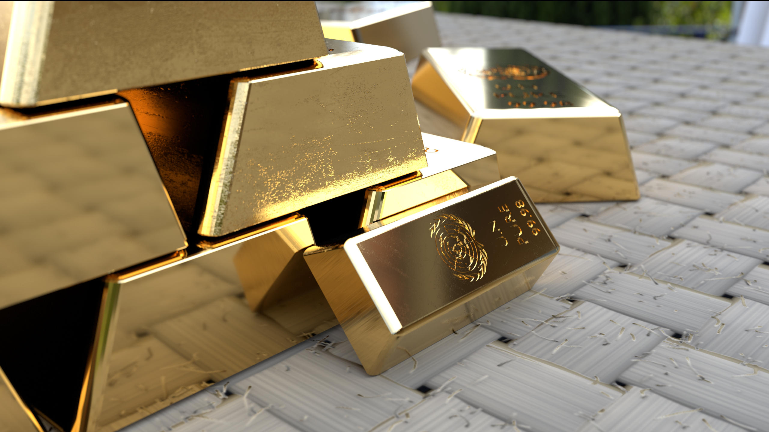 CGI PhotoRealsim Gold Bricks by Matheegee on DeviantArt