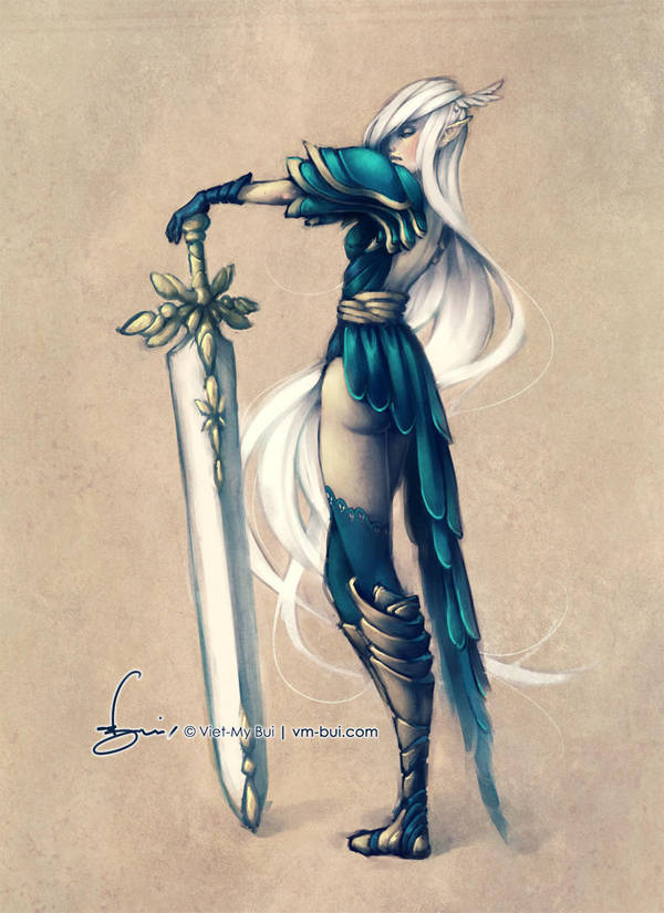 Amalin the Paladin by vmbui