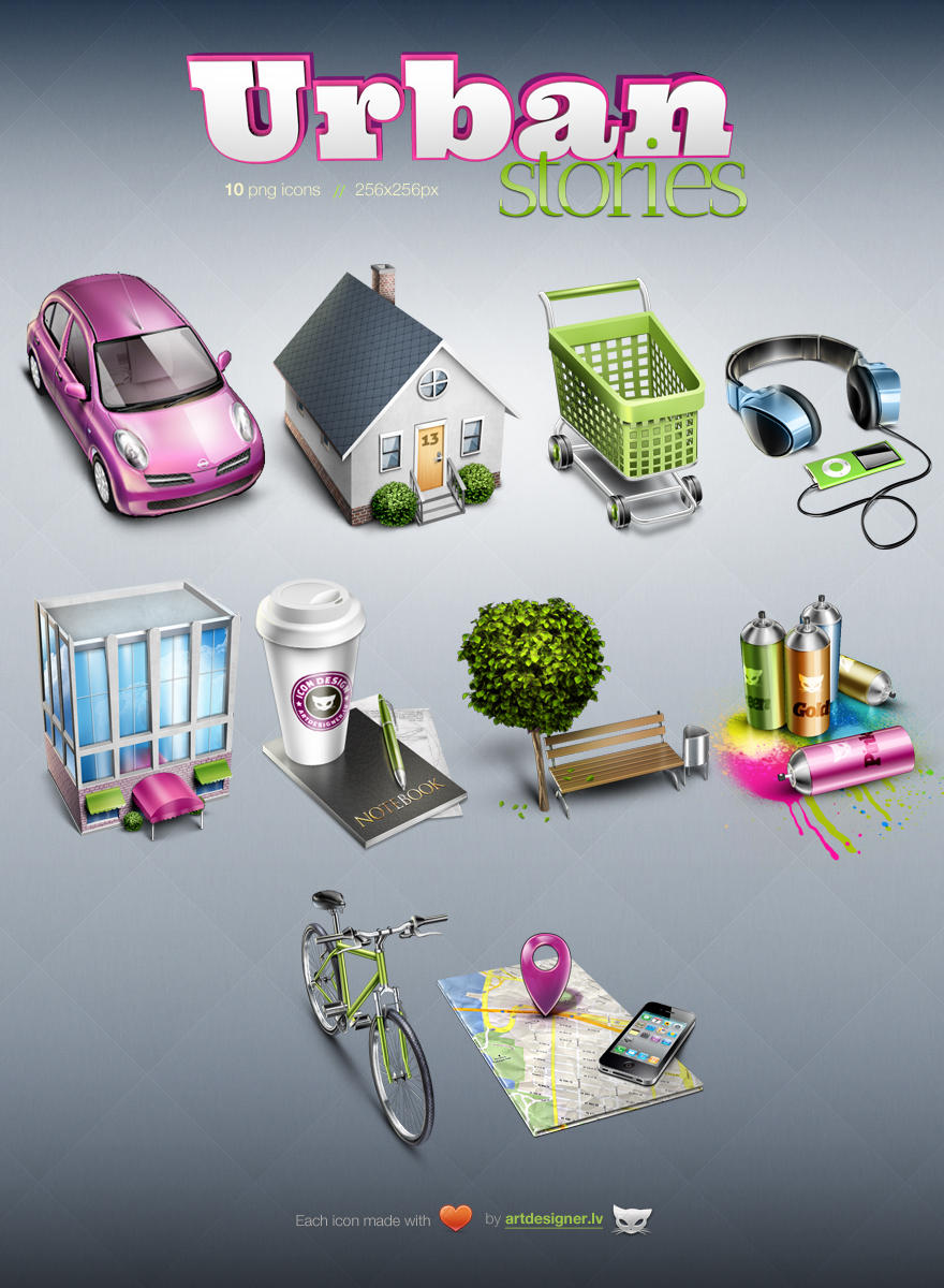 Urban Stories - 10 free icons by lazymau